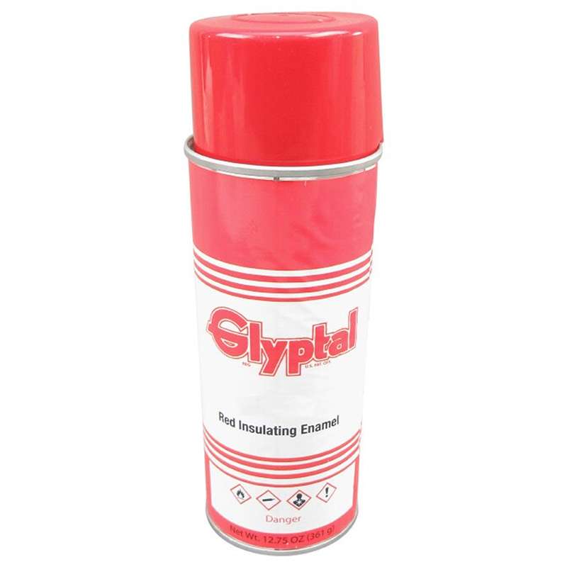 1201E Red Insulating Enamel, 12oz Aerosol Can, 12 per Case