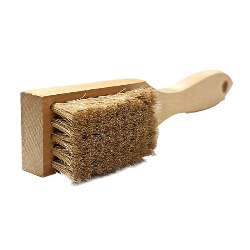 Scratch Brush, Anti-Static, Horse Hair, Wood Handle, 8" Length, 5 x 9 Row