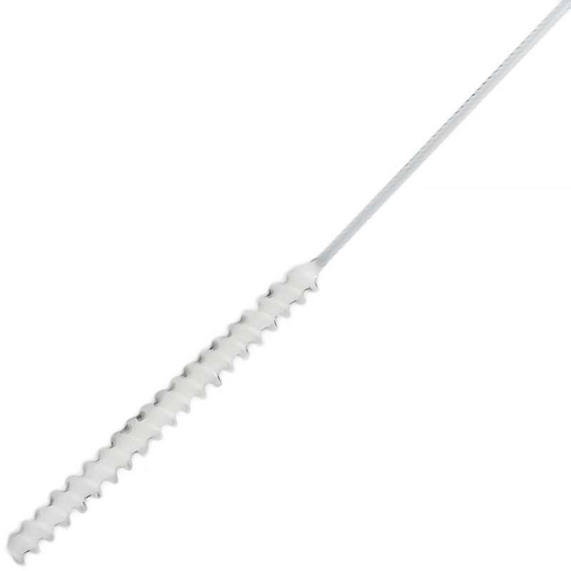 Tube Brush, Metal-Free, Polypropylene, 1/4" Diameter, 12" OAL, Flexible Series