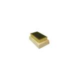 Scrub Brush, Brass/Wood, 4-1/4" x 2-1/2" Block redirect to product page