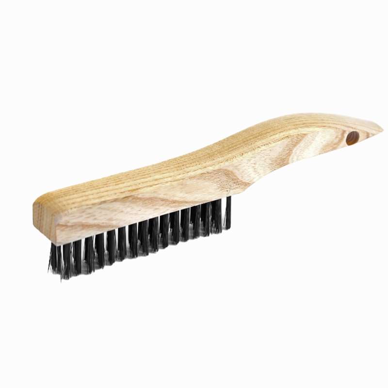 4 x 16 Economy Carbon Steel/Wood Scratch Brush