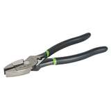 High Leverage Side Cutting Pliers with Serrated Jaws and Crimping Notch, 9-1/2" Long redirect to product page