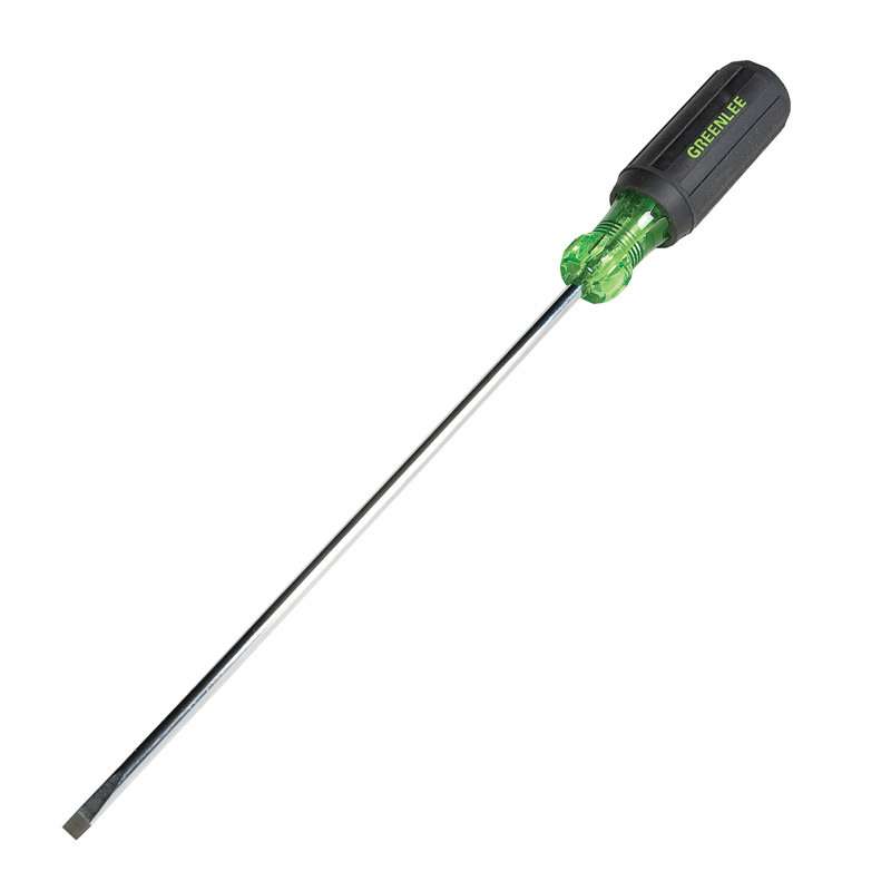 Heavy-Duty Slotted Cabinet Tip Screwdriver with Soft Ergo Grip, 3/16 x 11-3/4"