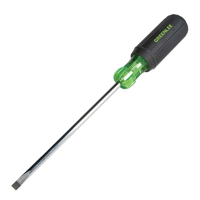 Heavy-Duty Slotted Cabinet Tip Screwdriver with Soft Ergo Grip, 1/4 x 10-11/32"