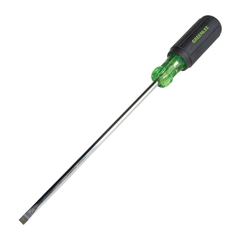 Heavy-Duty Slotted Cabinet Tip Screwdriver with Soft Ergo Grip, 1/4 x 12-11/32"