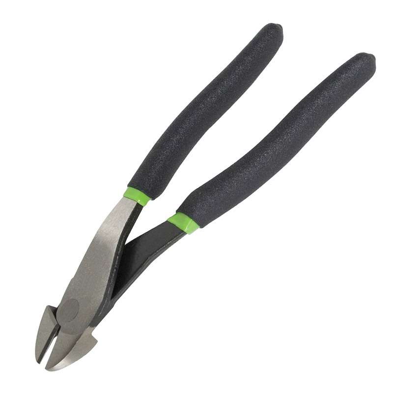 High Leverage Angled Diagonal Cutting Pliers, 8" Long