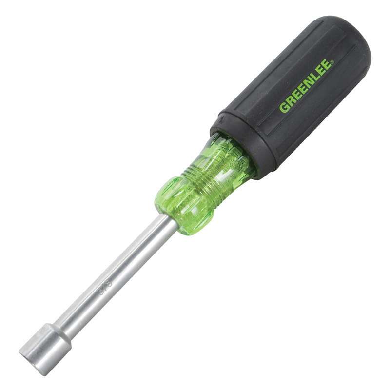 3/8" Heavy Duty Nut Driver with Soft Ergo Grip, 6-3/4" Long