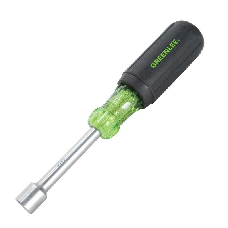 7/16" Heavy Duty Nut Driver with Soft Ergo Grip, 7-5/16" Long