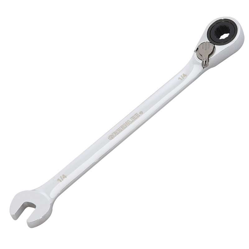 1/4" Combination Ratcheting Wrench, 5-5/16" Long