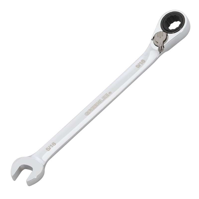 5/16" Combination Ratcheting Wrench, 5-5/16" Long
