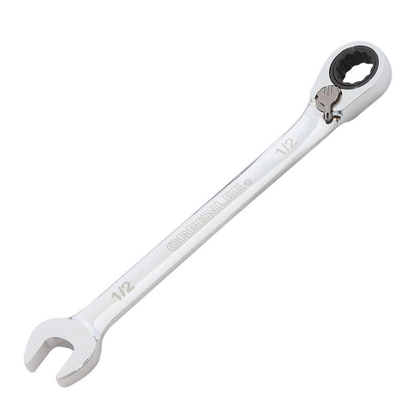 1/2" Combination Ratcheting Wrench, 7" Long