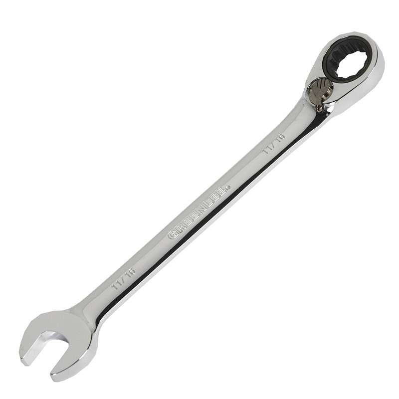 11/16" Combination Ratcheting Wrench, 9-1/16" long
