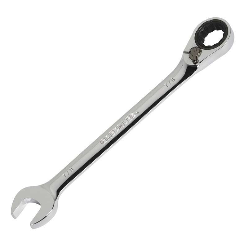 7/8" Combination Ratcheting Wrench, 11-1/8" Long