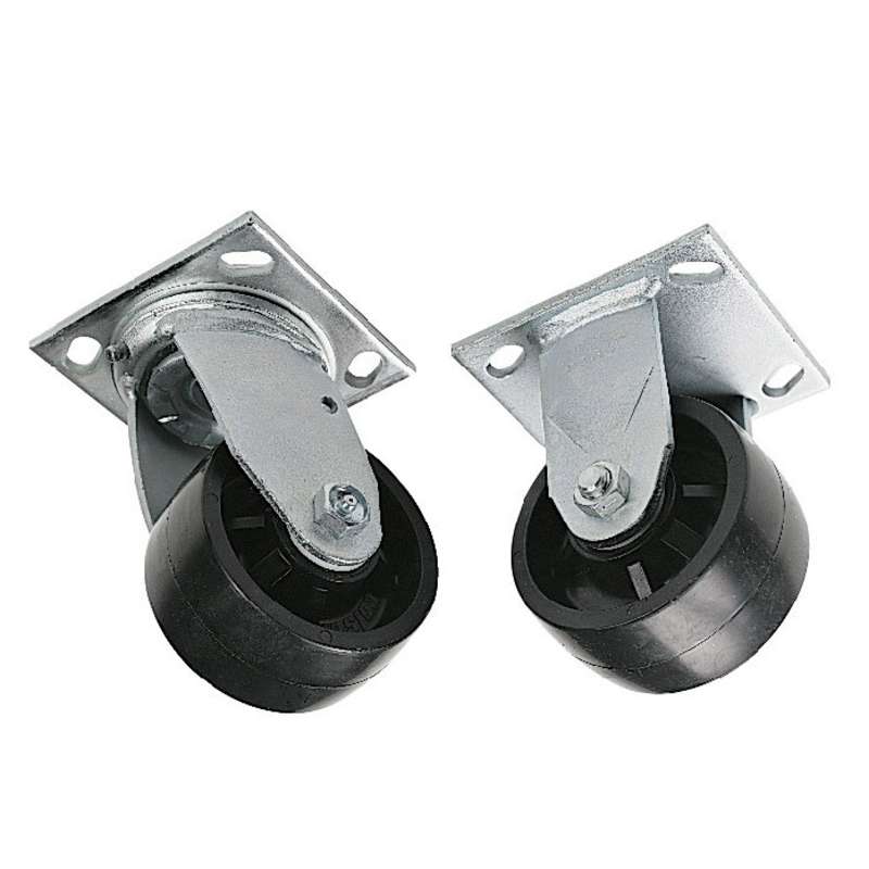 Caster Set, 2 Swivel and 2 Rigid for Greenlee Storage Boxes, Weight Capacity 1600 LBS