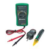 Basic Electrical Kit with Multimeter, Non-Contact Voltage Detecter, and Receptacle Tester. redirect to product page