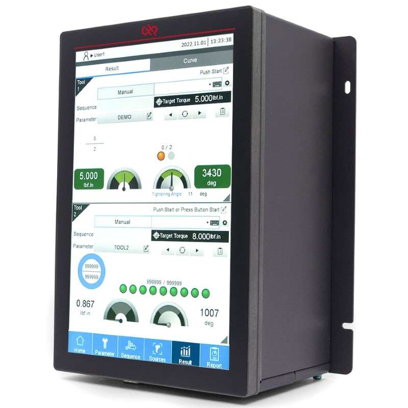 Intelligent Torque Controller, Dual Port, 100-240VAC, ATX-12/30/50, 10in LCD Touchscreen