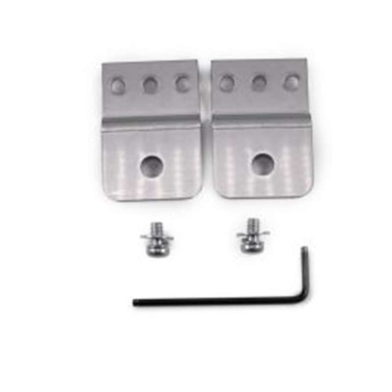 two brackets, two screws, allen wrench