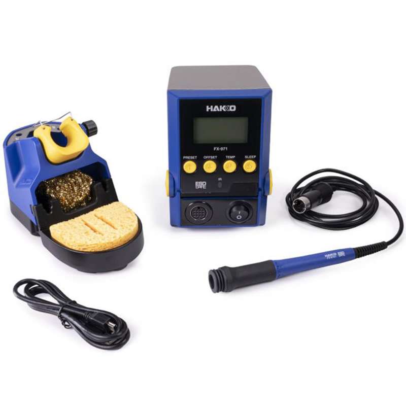 Hakko FX-971 Soldering Station with FX-9701 Iron and Stand, 100 Watts