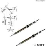 Knife Soldering Tip for Hakko FX-1003, 8mm x 1.8mm, 350°/660°F redirect to product page