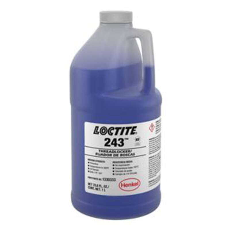 243™ Threadlocker, Medium Strength, Primerless, 1 Liter/Bottle, 10 Bottles/Case