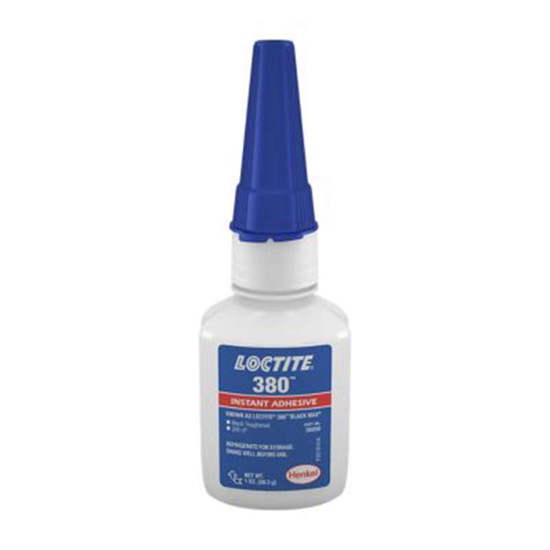 LOCTITE® 380™ Black Max® Low Viscosity Rubber Toughened One Part Instant Adhesive, Black, 1 oz Bottle