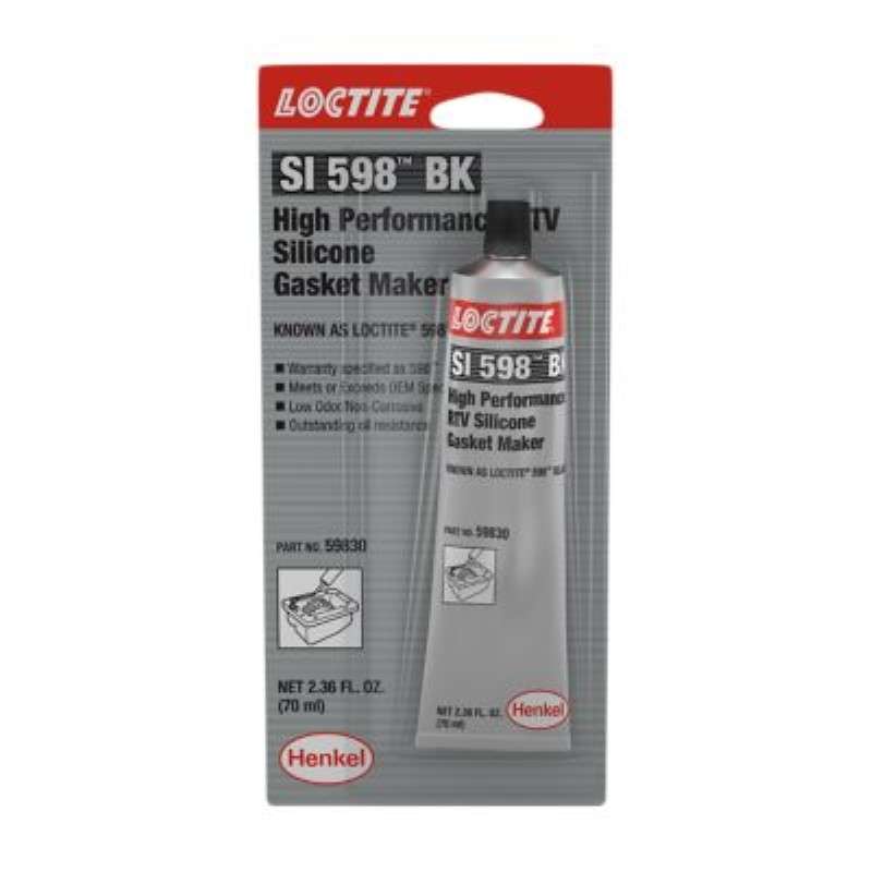 598™ Black, High Performance RTV Silicone Gasket Maker, 70 ml Tube, Carded