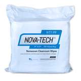 NOVA-TECH® NT1 Nonwoven Cleanroom Wipes, 12" x 12", ISO Class 5-8, 150 per Bag, 14 Bags per Case redirect to product page