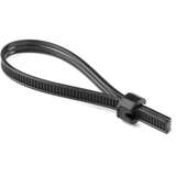 Cable Tie Closures For Ats Systems, 50Lb Tensile Strength, PA66HSuv, Black, 5000/Reel redirect to product page