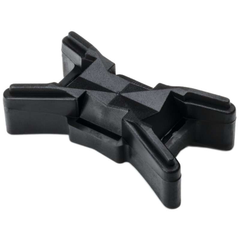 Extended-Length Tie Spacer, Pp, Black, 50/Package