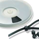 Extended-Length Tie, Pom, Black, 50' Strap Reel/Package redirect to product page