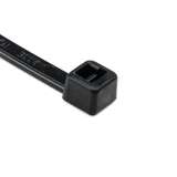 Uv Resistant Cable Tie, 6" Long, Ul Rated, 30Lb Tensile Strength, PA66Uv, Black, 100/Package redirect to product page