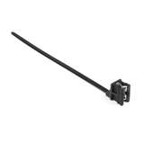 1-Piece Cable Tie & Edge Clip, 8" Long, Ec12, Panel Thickness 0.04 - 0.12", 50 Lbs, PA66HS, Black, 500/Bag redirect to product page