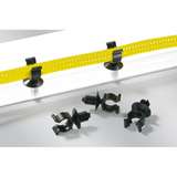 Convoluted Tubing Clip, 13Mm Max Bun Dia, Hole Dia 6.5-7Mm, PA66Hirhs, Black, 500/Package redirect to product page