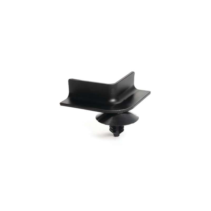 Mini Channel, 1.38" Long, 90 Deg Angle, Fir Tree Ft6, PA66HIRHSUV, Black, 4000/Package