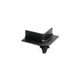 Mini Channel, 1.38" Long, 90 Deg Angle, Arrowhead, PA66HIRHSUV, Black, 4000/Package redirect to product page