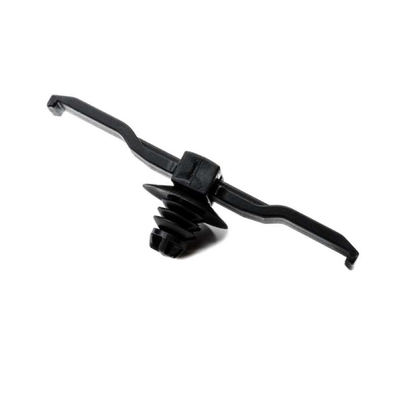 Bundling Clip With Fir Tree, 2.1" Long, 0.02 - 0.08" Panel Thickness, PA66, Black, 500/Package