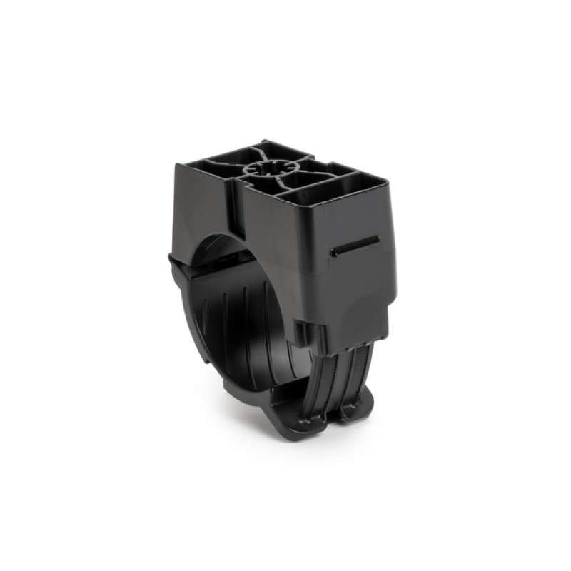 3/8" Threaded Rod Mount Ratchet Clamp, 1.42 - 2.0" Bundle Dia, PA66HIRHSUV, Black, 25/Bag