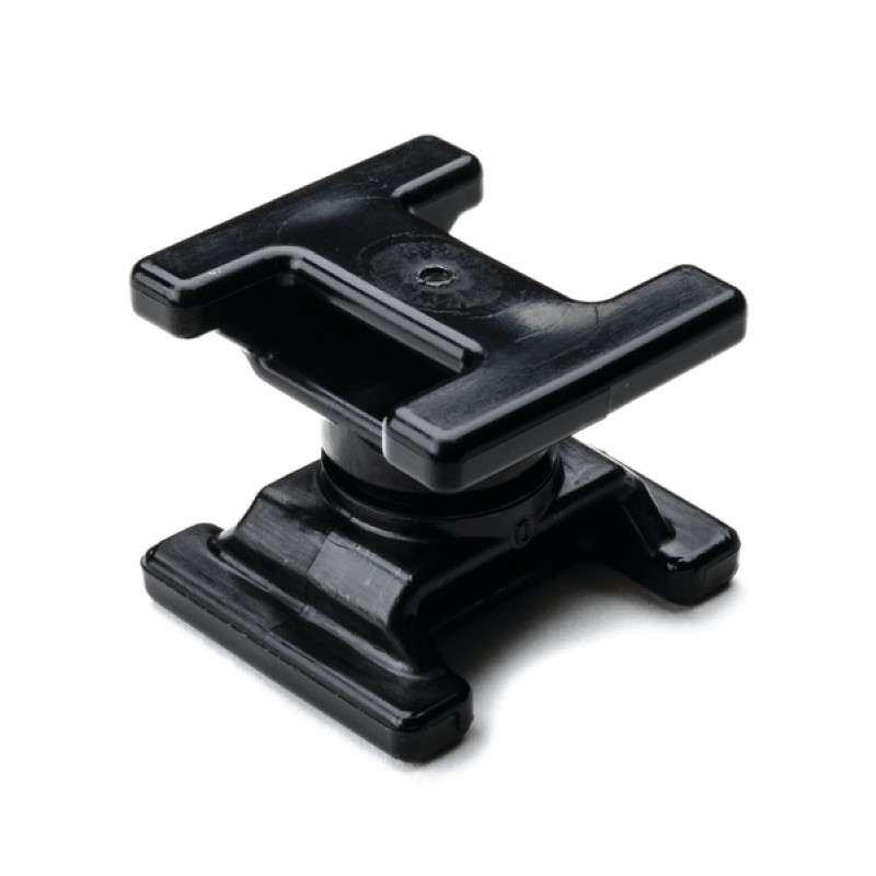 Dual Swivel Saddle Spacer For T50-T250, 0.25 - 3.0" Bundle Diameter, PA66HS/Pom, Black, 2200/Package