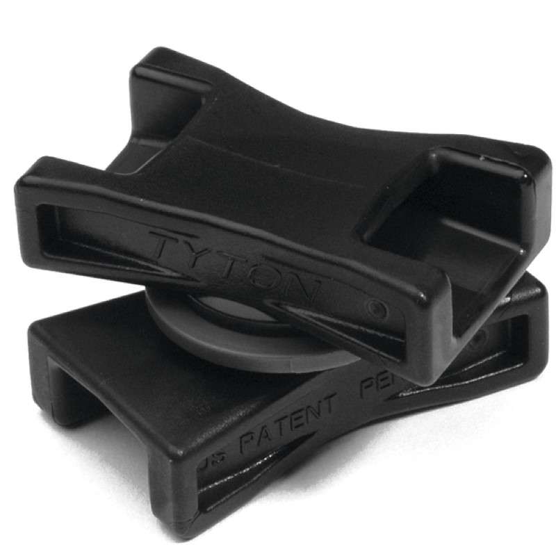 Dual Swivel Saddle Spacer For T50-T250, 0.625 - 6.0" Bundle Diameter, PA66HS, Black, 500/Package