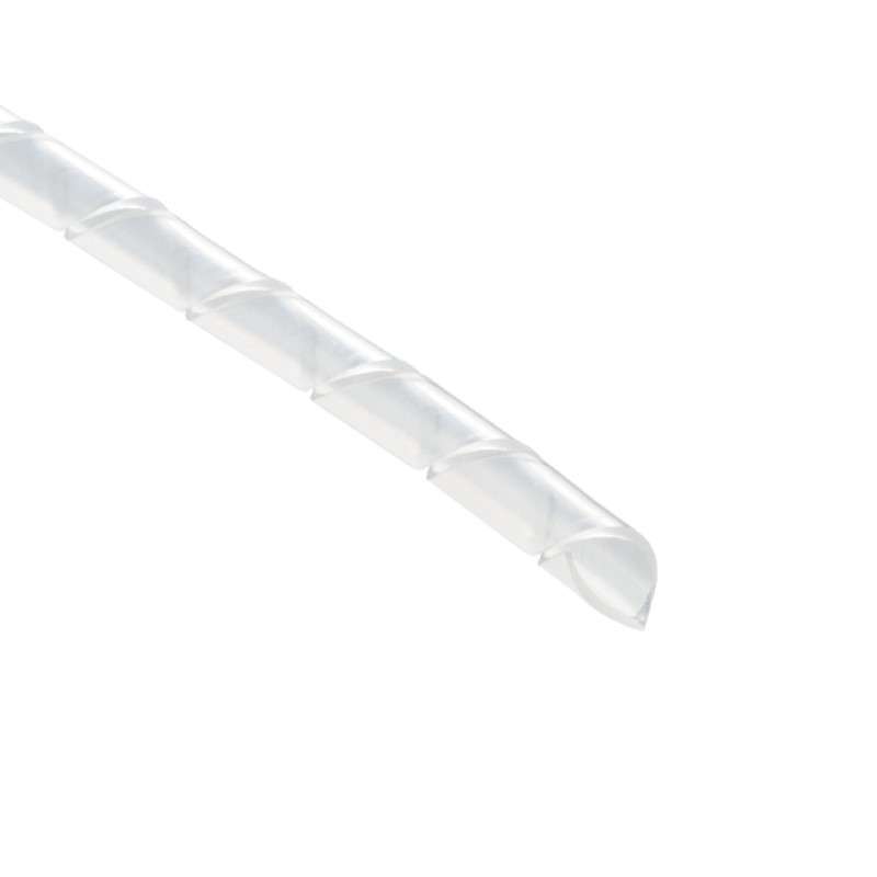 Spiralwrap Protective Sheathing, 0.13" Diameter, Pa6, Natural, 100 Ft/Roll