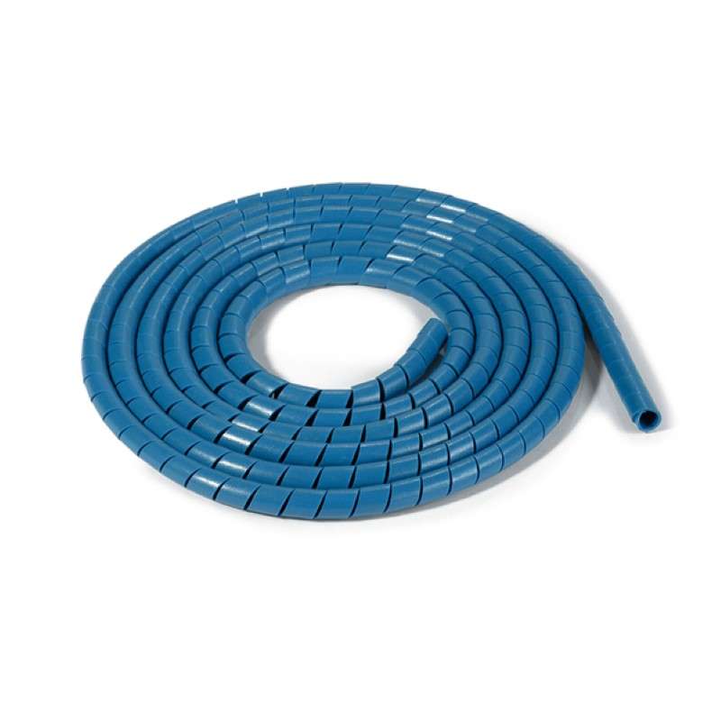Spiralwrap Metal-Content, 0.16" Diameter, Pe/Ss, Blue, 98 Ft/Roll