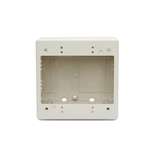 Dual Gang Junction Box, 2.77" Deep, 3-Piece, PVC, Office White, 1/Bag redirect to product page