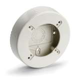 Round Junction Box, 1-1/4" Deep, PVC, Office White, 1/Bag redirect to product page