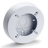 Round Junction Box, 1-1/4" Deep, PVC, White, 1/Bag redirect to product page