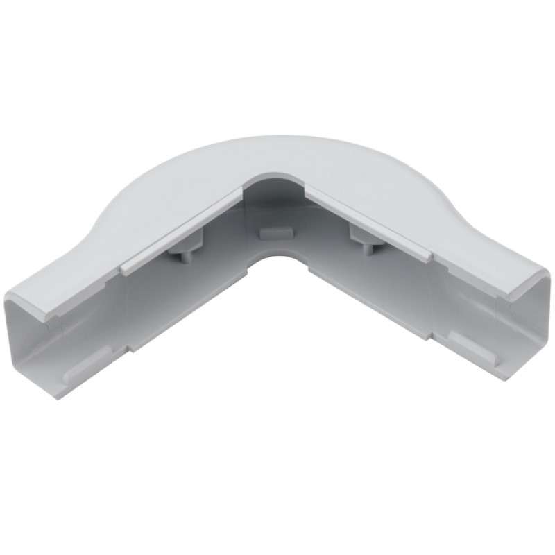External Corner Cover, 1-1/4", 1" Bend Radius, PVC, White, 1/Bag
