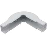 External Corner Cover, 1-3/4", 1" Bend Radius, PVC, White, 1/Bag redirect to product page
