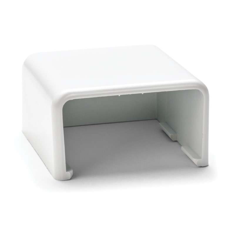 End Cap, 3/4", 3-Piece, PVC, White, 10/Bag