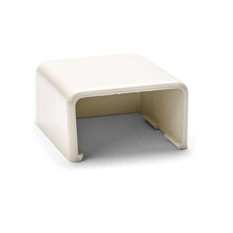 End Cap, 1-3/4", 3-Piece, PVC, Office White, 10/Bag