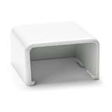 End Cap, 1-3/4", 3-Piece, PVC, White, 10/Bag redirect to product page