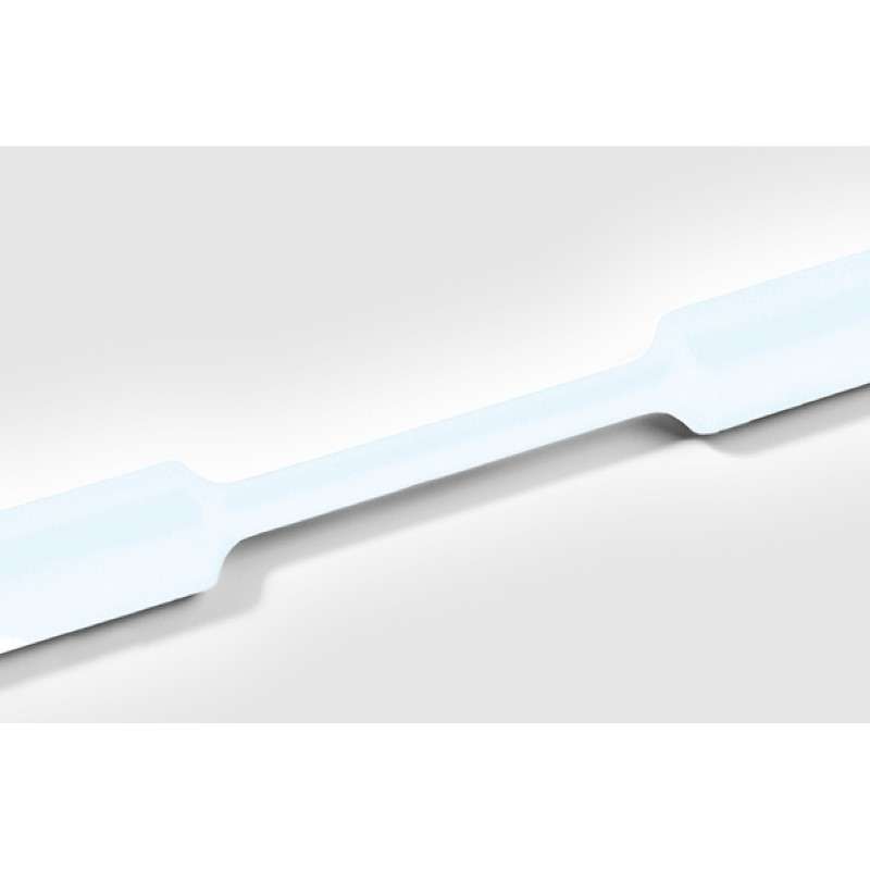 Heat Shrink Tubing, Bulk Reel, 2:1 Shrink Ratio, 1.5", 38.1/19.1 Dia, Po, Clear, 100 Ft/Reel